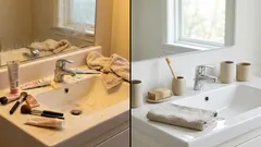 20 minuuttia – ja kylpyhuone näyttää siistiltä: mitä piilottaa ensiksi