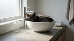 Miksi kissat tykkäävät nukkua kylpyammeessa: 5 syytä ja 3 varoitusmerkkiä